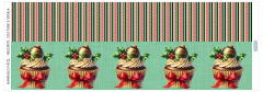 0926 - Faixa BARRADO FÁCIL - Cupcake Natal Christmas Ball - comprar online