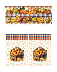 Kit 2 barrados + saquinho - Campo de Laranja - comprar online