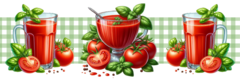 Recortes Sublimados para bate mão e pano de prato - Tomate