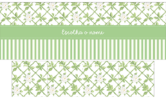 Recorte Barrado Toalha Lavabo + Ecopads - Verde - comprar online