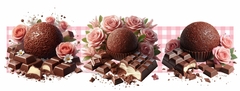 Recortes Sublimados para bate mão e pano de prato - Brigadeiro