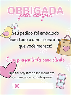 Cartões de agradecimento 2 - comprar online