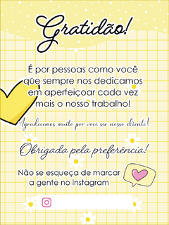 Cartões de agradecimento 4 - comprar online