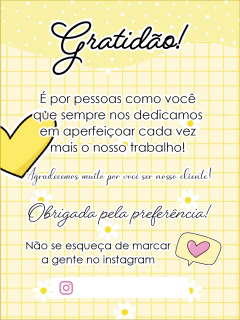 Cartões de agradecimento 4 - comprar online