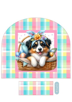 Recortes Sublimados para bate mão e pano de prato - Dog Páscoa - comprar online