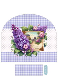 Recortes Sublimados para bate mão e pano de prato - Flores Lilás - comprar online