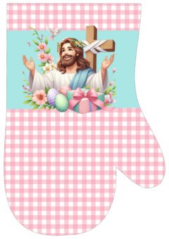 Recortes Sublimados para bate mão e pano de prato - Jesus na internet