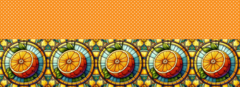 Dupla de barrados - Vitral Laranja - comprar online
