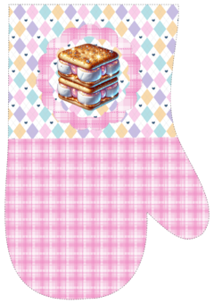 Recortes Sublimados para Luva de Cozinha - Mashmallow