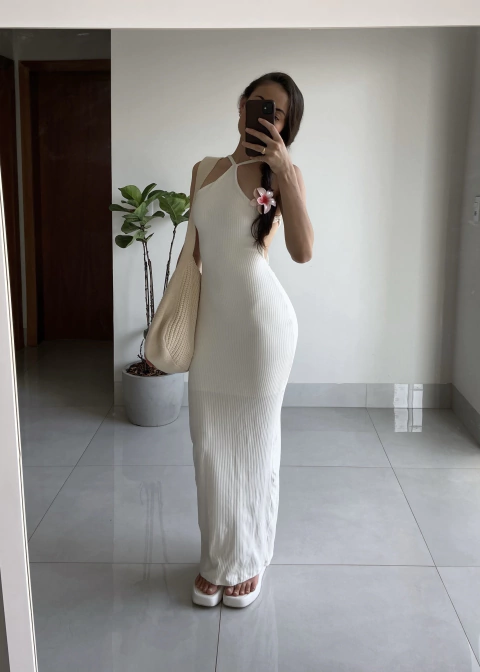 VESTIDO ELENA OFF WHITE