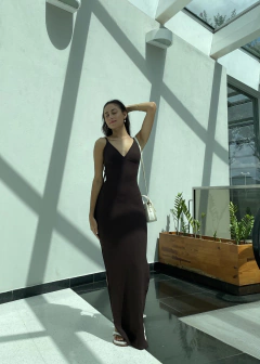 VESTIDO VENEZA MARROM