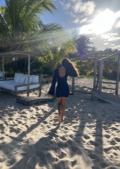 Imagem do VESTIDO BRISA - CURTO COM MANGA FLARE MARINHO