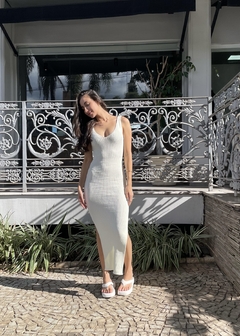 Imagem do VESTIDO MIDI AURA OFF WHITE
