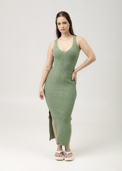 VESTIDO MIDI AURA VERDE - loja online