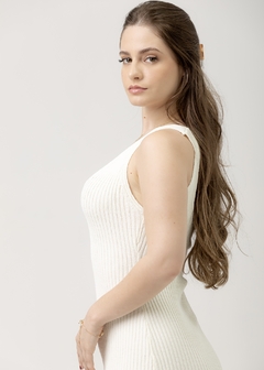 VESTIDO MIDI AURA OFF WHITE - loja online