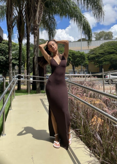 VESTIDO VENEZA MARROM na internet