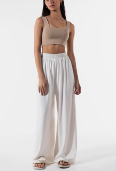 PANTALONA ZAIA OFF WHITE - comprar online