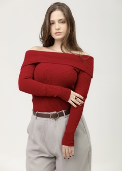 BLUSA OMBRO A OMBRO CHERRY - comprar online