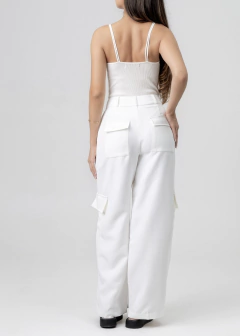 CALÇA CARGO CLASSIC OFF WHITE - Serpa Store | Moda Autoral Feminina