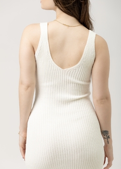VESTIDO MIDI AURA OFF WHITE - Serpa Store | Moda Autoral Feminina