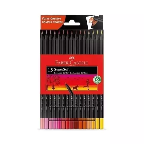 Lapices Faber Castell Super Soft Calidos x15