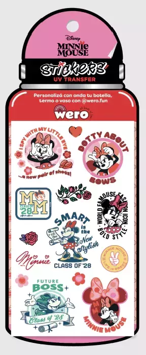 Bottle Sticker Wero Minnie Mouse - comprar online