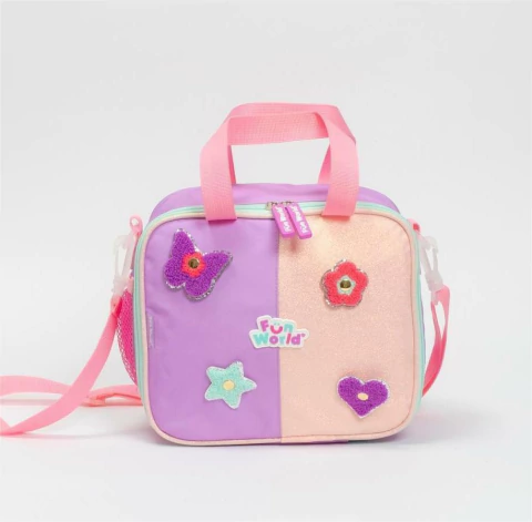 Lunchera FW Fun World Patch Diy Rosa Glitter - comprar online