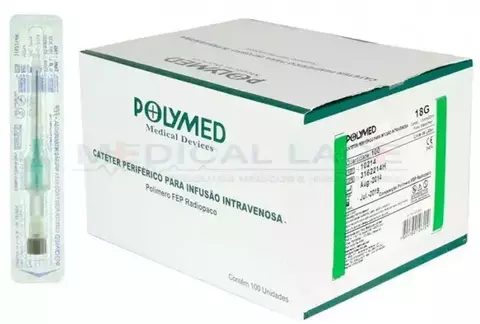 Cateter para infusão intravenosa 16G 1.7x45mm-POLYMED