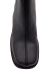 Bota de cuero con taco separado y punta cuadrada (6100GR) - tienda online