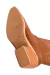 Texanas de cuero con caña alta con abertura en V (5128ML) - tienda online