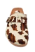 Zueco de cuero importado con textura de pelo y base birk (101JO) - tienda online