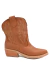 Texana de cuero con caña corta de abertura en V (754ML)
