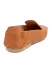 Mocasin de cuero con punta cuadrada y talonera elastizada (40NE) - tienda online