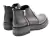 Bota de cuero con doble cierre y suela track (4203NE) - MORR Zapatos