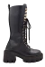 Borcegos de eco cuero con caña alta y taco separado (3033CC) - comprar online