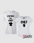 Camisetas Chef e Esposo da Chef- Cor Branca