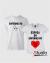 Camisetas Enfermeiro e Esposa do Enfermeiro - Cor Branca
