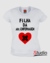 Camiseta Filha da Aux. Enfermagem - Cor Branca
