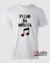 Camiseta Filho da Música - Cor Branca