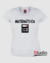 Camiseta da Matemática - Cor Branca
