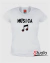 Camiseta da Música - Cor Branca
