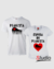 Camisetas Pianista e Esposa do Pianista - Cor Branca
