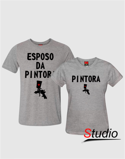 Camisetas Pintora AT e Esposo da Pintora AT