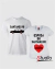 Camisetas Santaneiro e Esposa do Santaneiro - Cor Branca
