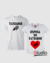 Camisetas Tatuador e Esposa do Tatuador - Cor Branca
