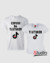 Camisetas Tiktoker e Esposo da Tiktoker - Cor Branca