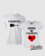 Camisetas Violonista e Esposa do Violonista - Cor Branca
