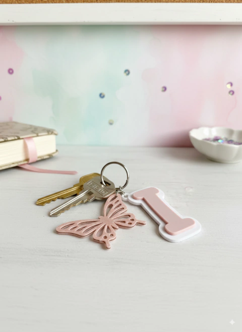 Llavero Inicial + Dije Personalizado - comprar online