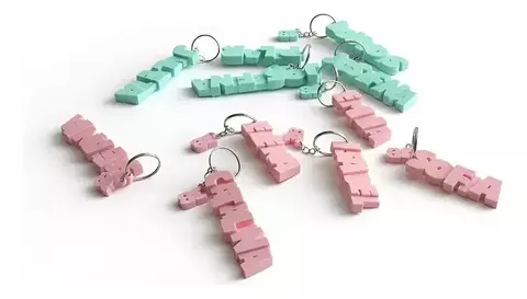 Llavero Personalizado con Nombre + Dije