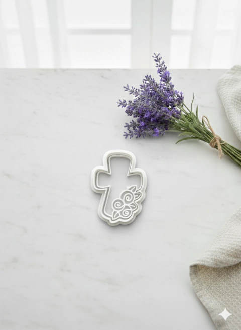 Cortante Cruz Rococó - comprar online